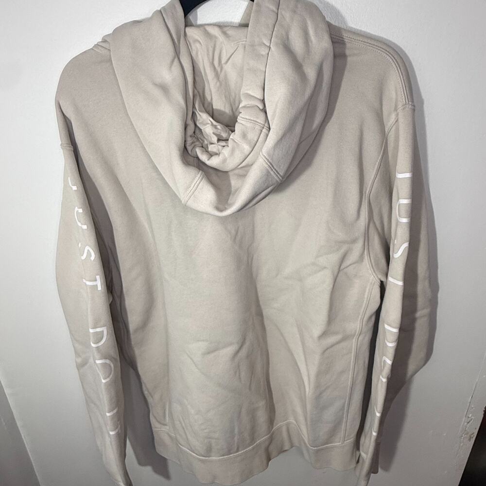 Nike Air Hoodie Men’s Large Beige Just Do It Pullover Sweatshirt - Picture 3 of 3